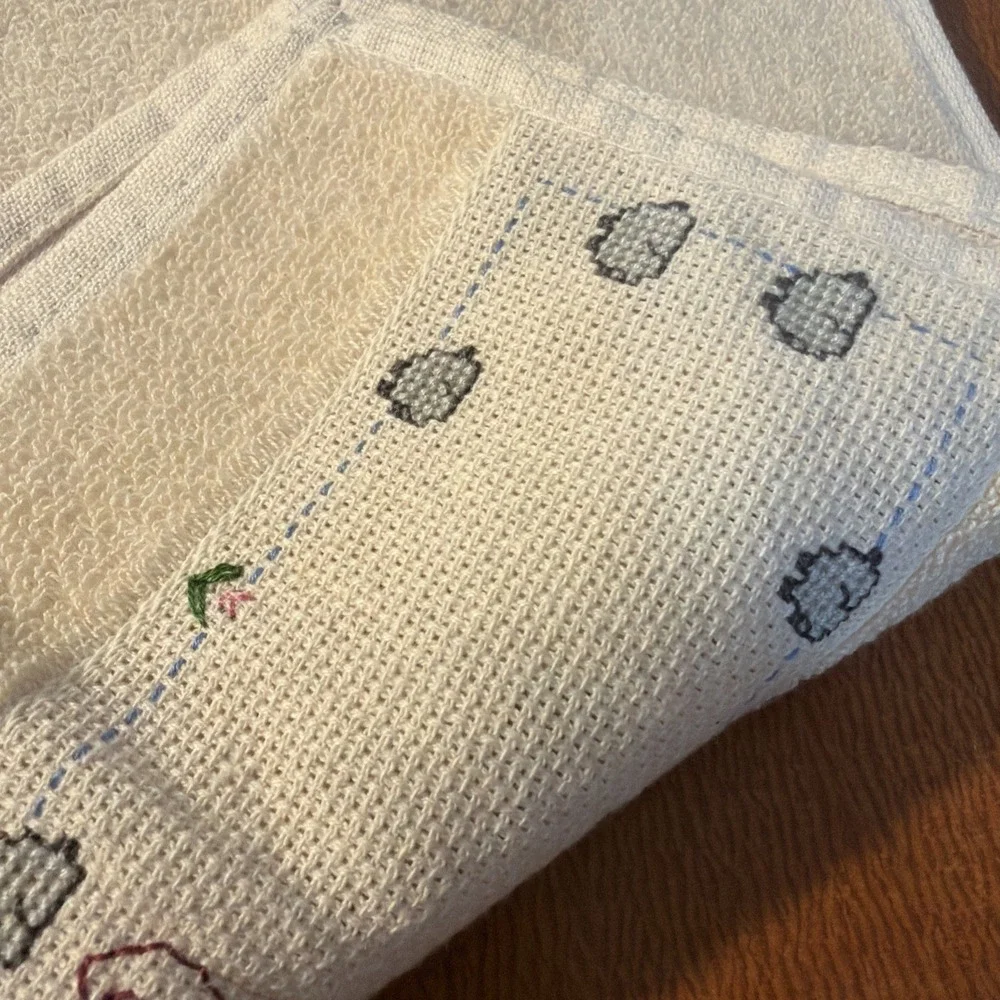 Handmade Cross Stitch Hand Towel 